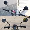 1 Pair Anti-Fall Round Motorcycle Side Rearview Mirrors For For Mountain Road Bike Motorcycle Bike Rear View Mirror Holder