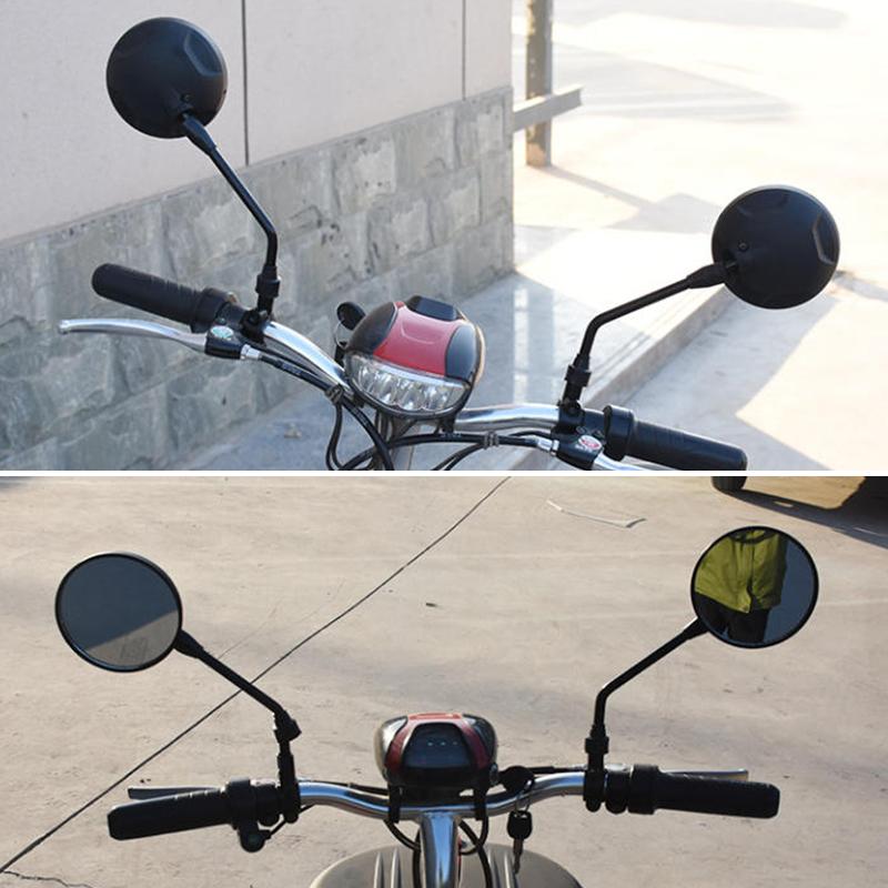 1 Pair Anti-Fall Round Motorcycle Side Rearview Mirrors For For Mountain Road Bike Motorcycle Bike Rear View Mirror Holder