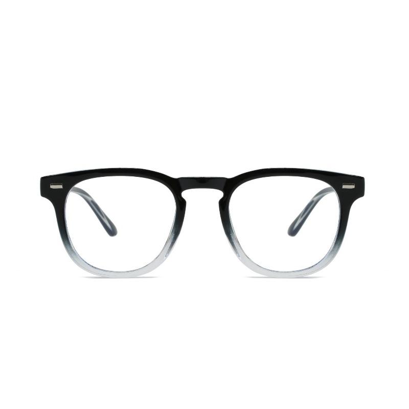Anti-blue Light Eyeglasses Women with Regular Eyeglass Frame Finished Retro Flat Light Frame Goggles Unisex