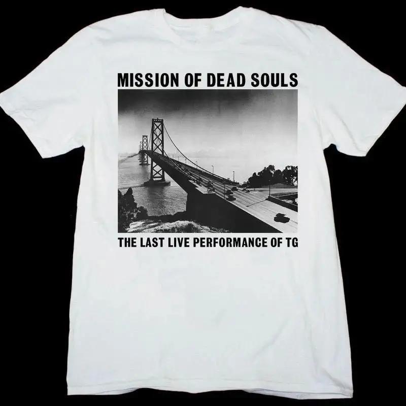 

Vtg Throbbinggristle Missionofdead Souls Cotton White For Men T Shirt S разноцветный