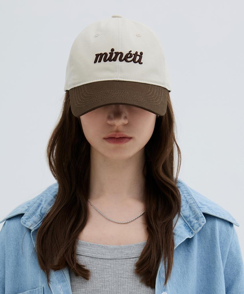 Mineti Two-Tone Lettering Ball Cap Y 10525 Mt