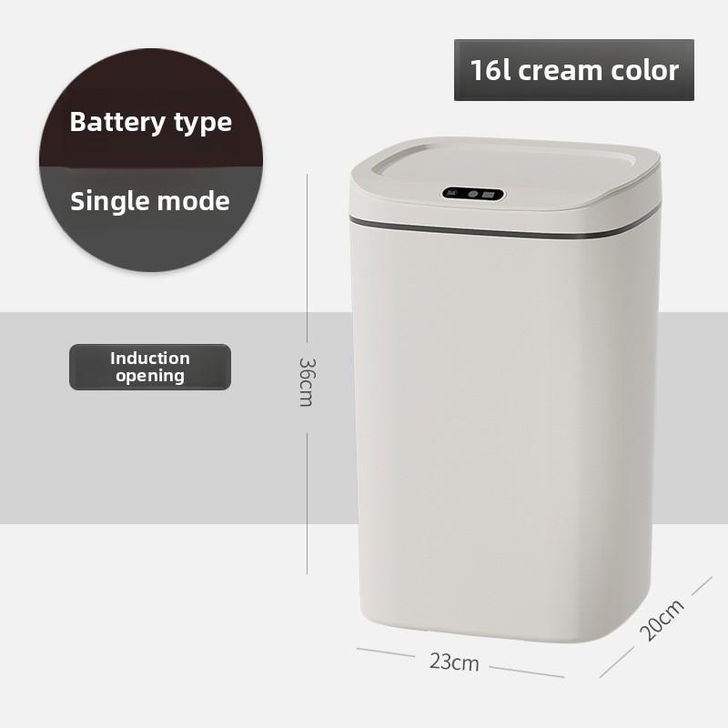 Smart Trash Can, Silent Closure - Anti Odor, Multiple Capacity Options - Requires AA Battery Power (excluding Battery),