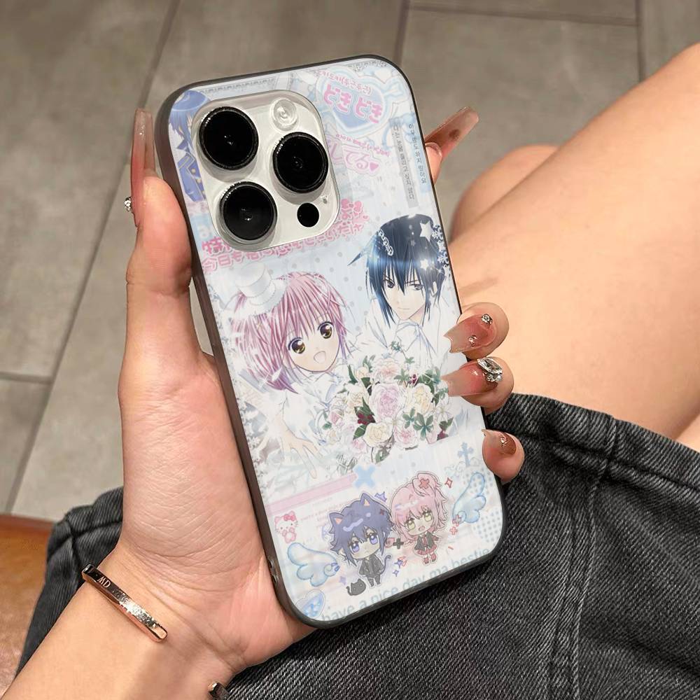 ANIME Shugo Chara Amu Phone Case For IPhone 17 16 15 14 13 12 11 Pro Max Plus Pro Stripe Soft Cover