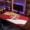 X2529==Serbia Crest Mouse Pad, Extended Non Slip Rubber Desk Mat for Gaming Office Laptop Fan Gift