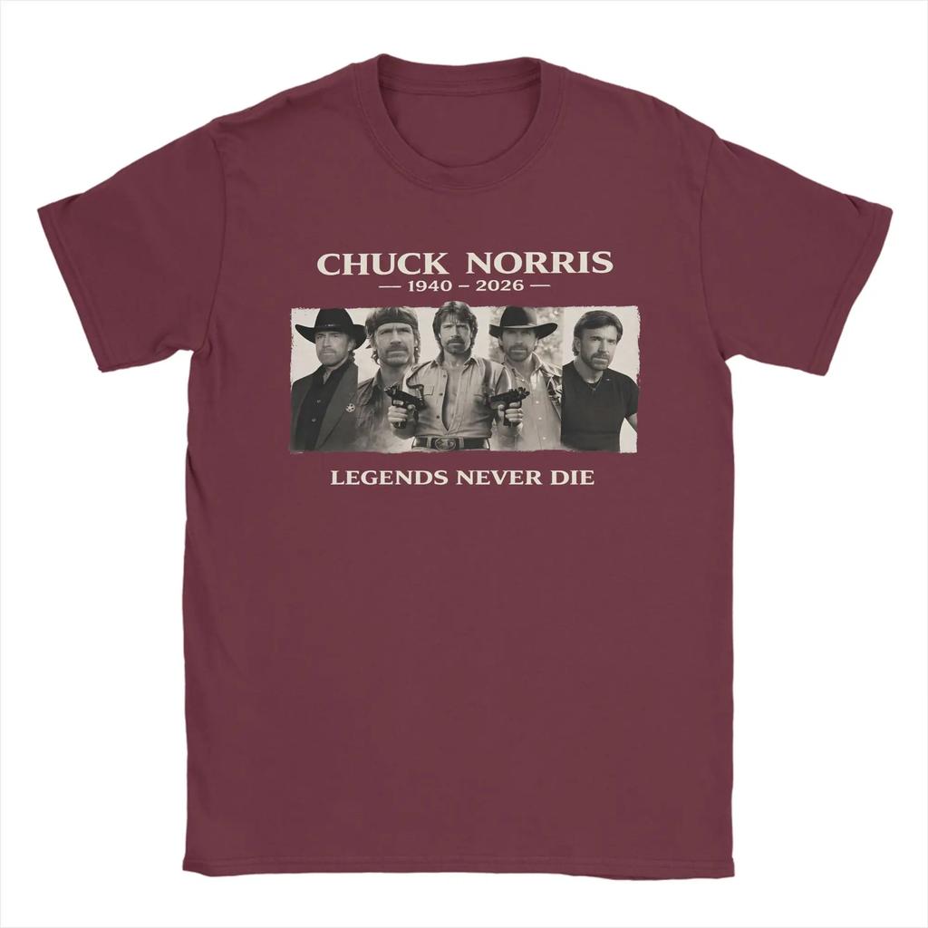 Chuck Norris Legendary Tough Guy Legens Never Die T Shirt Summer Tshirts Cotton Oneck Plus Size Tees Short Sleeves Tops