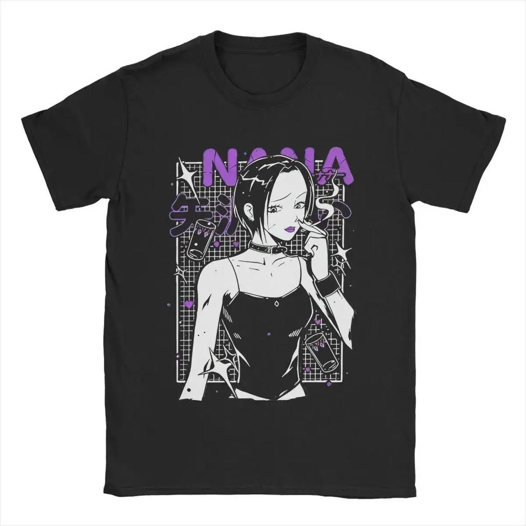 NANA Osaki T-Shirt Lässig Harajuku Streetwear Japanische Kleidung T-Shirt Mode Rock Punk Kurzarm Übergröße T-Shirt Unisex
