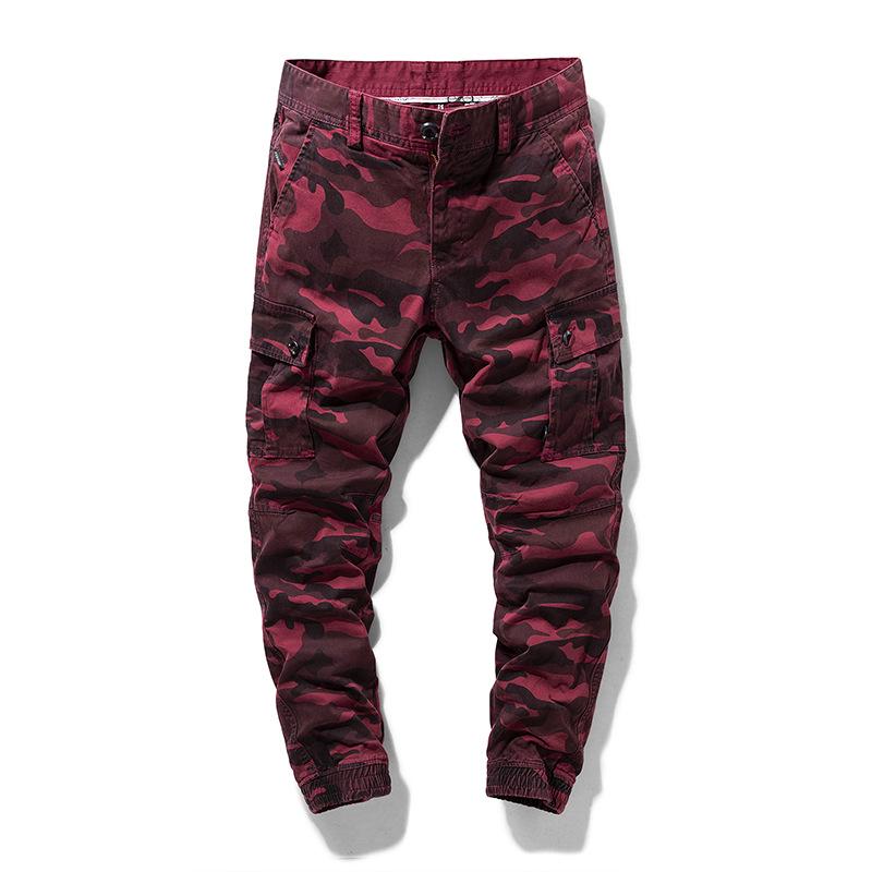 Salopetă sport casual slim retro camuflaj pentru bărbați 9011