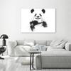 Canvas Print Black and White Panda