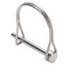 2PCS Silver Safety Coupler Pin 304 Stainless Steel Trailer Coupler Pin Practical Shaft Locking Pin