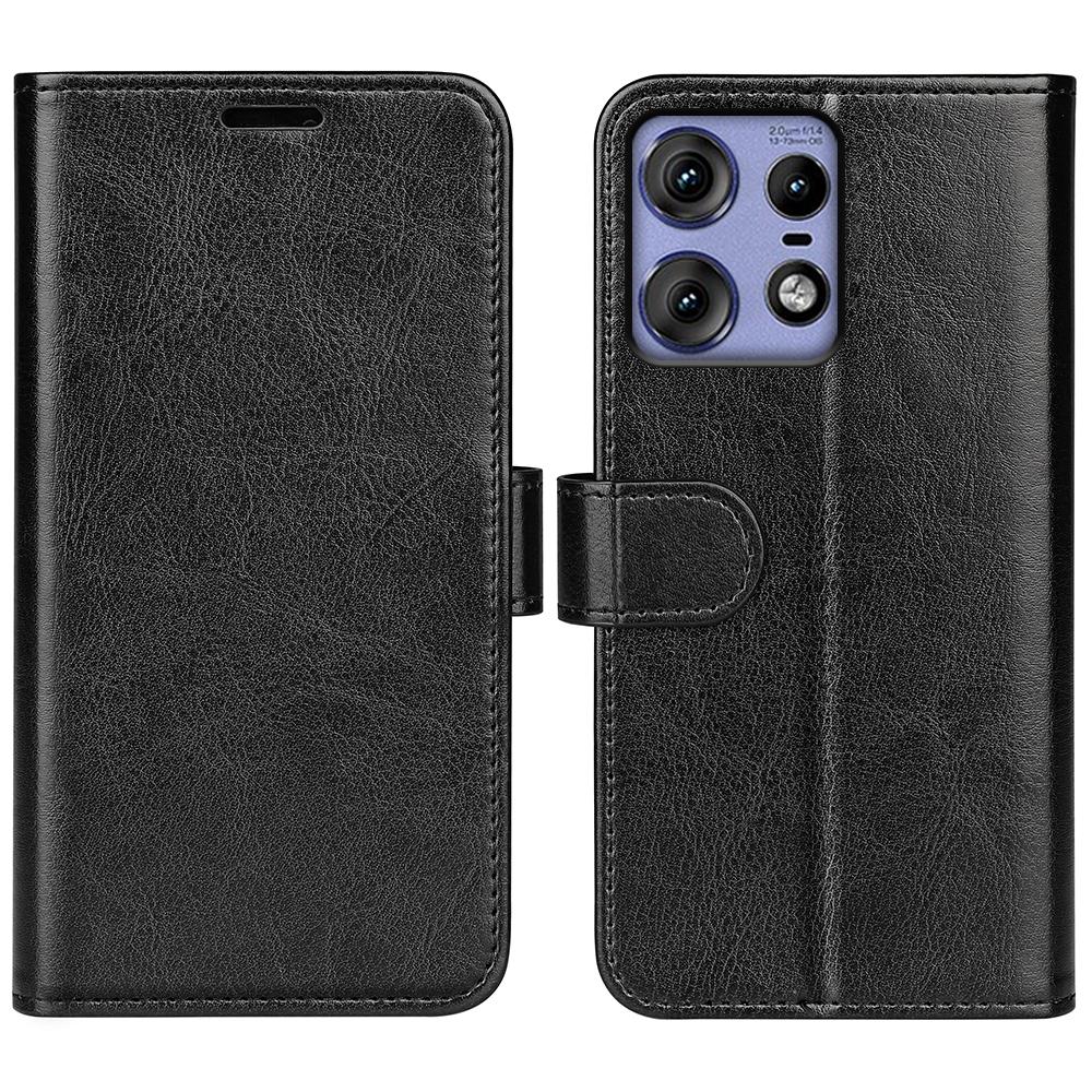 For Motorola Edge 50 Pro 5G Wallet Case Crazy Horse Texture Leather Phone Cover
