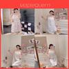 Girl Sleepwear Ice Silk Bear Nightdress Summer Loungewear For Teen Girls
