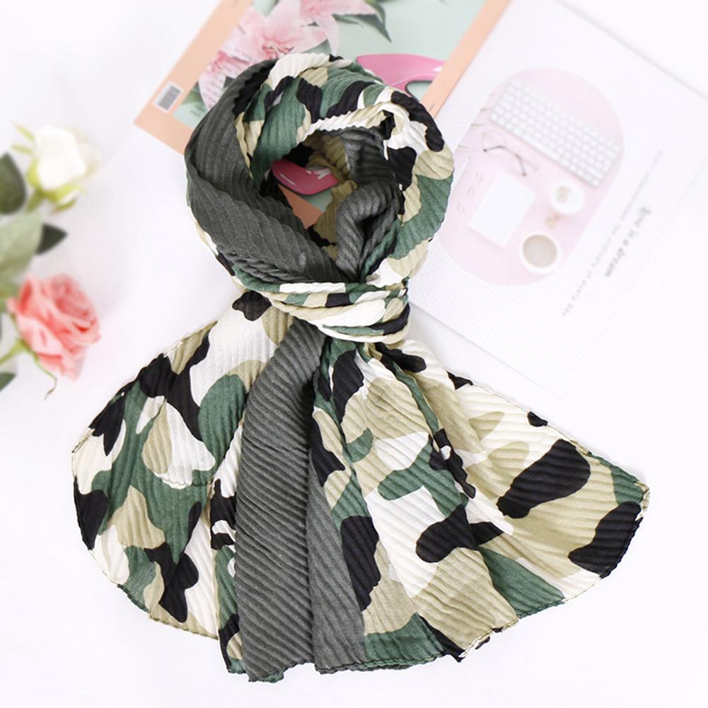 Women Fashion Camouflage All-matching Cotton Scarf