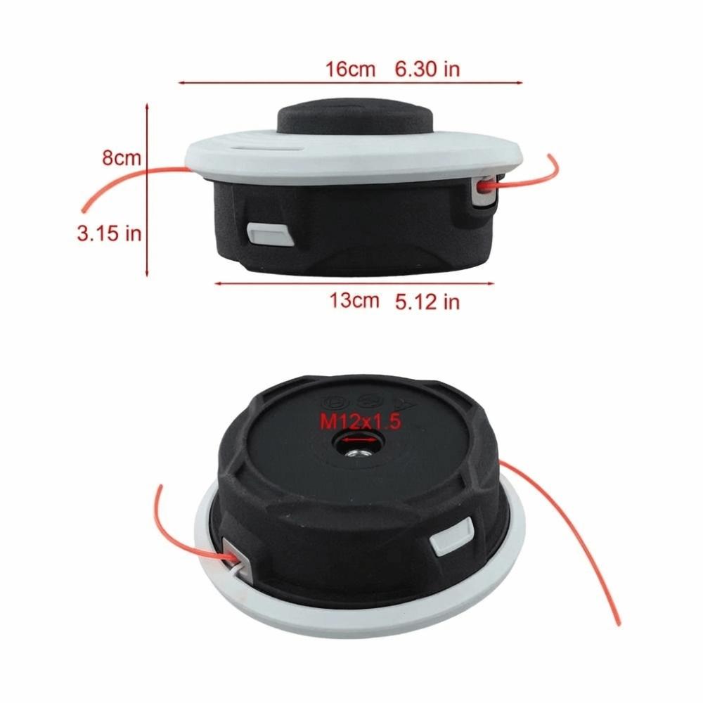 Steel Wire Nylon Weeding Head Nylon Material Brush Cutter Parts Grass Trimmer Head  Lawn Trimming