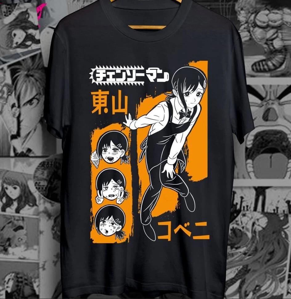 Kobeni TShirt Denji Makima Chainsaw Unisex Pochita Horror Anime Shirt All Size S
