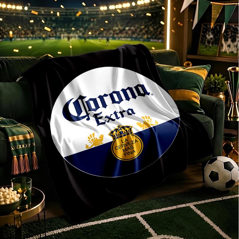 Corona Extra Blanket Flannel Throw for Sofa, Indoor, Camping, Living Room, Office, Chair, And Bed Soft Birthday Gift