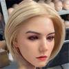 100% Silicone Head Standard Wig Suitable for 130-180CM Sex Doll Body 2 Connection Methods Sex Toys Mannequins Silicone Heads GJ035