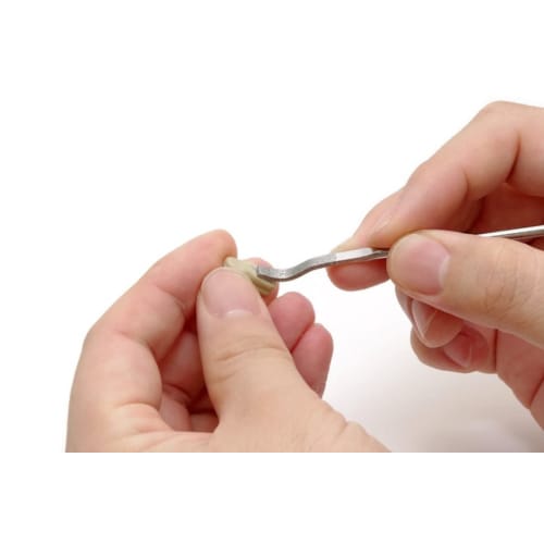 Wave Hobby Tool Series HG Special Shape Diamond File, Flat/Bent Tip, Plastic Model Tool, HT-681, Grip: Red