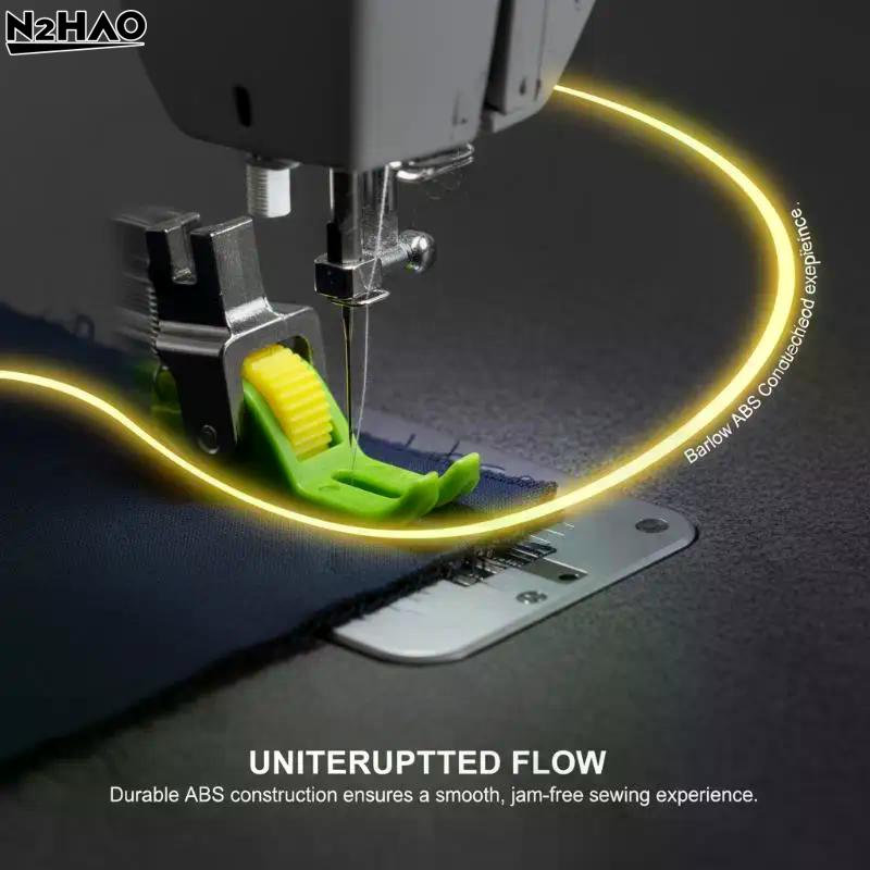 1*Industrial Flat Car Sewing Machine Universal Roller Wheel Presser Foot Thin Thick Leather Presser Feet Lockstitch Accessories