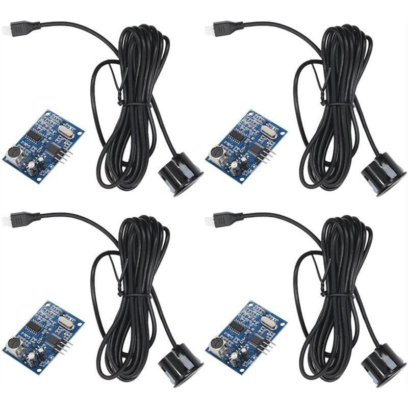 

ABNR 4PCS JSN-SR04T Waterproof Ultrasonic Distance Measuring Module Integrated With Wires For Arduino