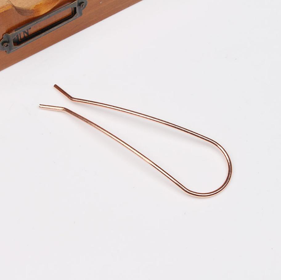 New Metal Hair Sticks Bun Hairpins Simple Gold Color U-Shape Alloy Updo Hair Fork Clips Women Styling Tools Accessories Gifts