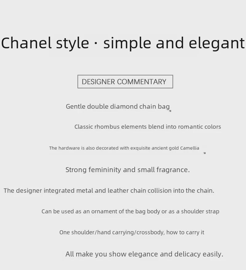 Geantă tip găleată de lux pentru femei Camellia Fragrance Style 2022: Geantă de mână, geantă de umăr, messenger, accesoriu cu lanț cu diamant