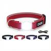 LED Light-Up Dog Collar - Dog Gone Smart - Rechargeable - Red - Size M 40.6-50.8 Cm - Durable Nylon