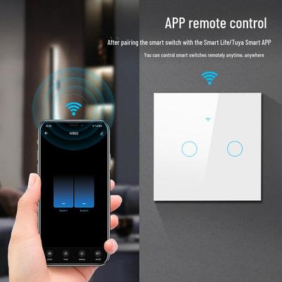 Panou Comutator Inteligent WiFi Tuya - Control Tactil și Vocal (Standard SUA/European)