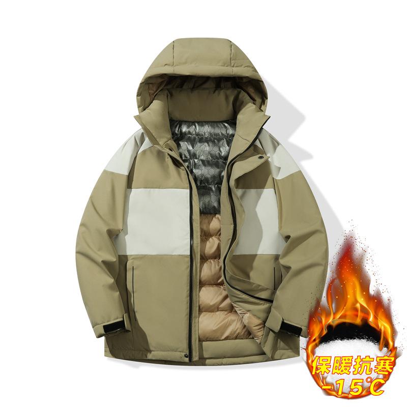 

Graphene thermal cotton-padded clothes men s jackets winter 2025 new loose large size couple cotton-padded clothes thickened cotton-padded S