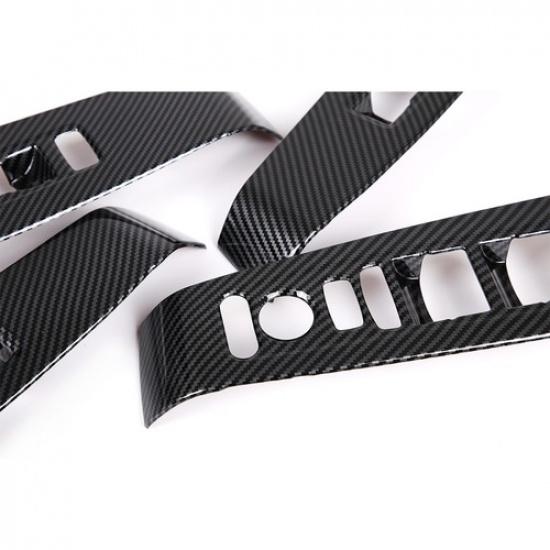 For Honda Civic 11th  ABS Carbon Fiber Sticker Window Lift Panel Switch Trim