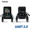 YOLIN 81F 3,5palcový barevný VA displej pro e-kolo, kompatibilní s UART 2.0, UART1.0, pro skládací horské elektrické kolo SameBike LO26-II-YD, příslušenství pro e-kola