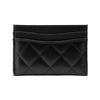 Chanel Diamond Quilted Card Holder Women Accessories Black AP0213-Y01588-C3906