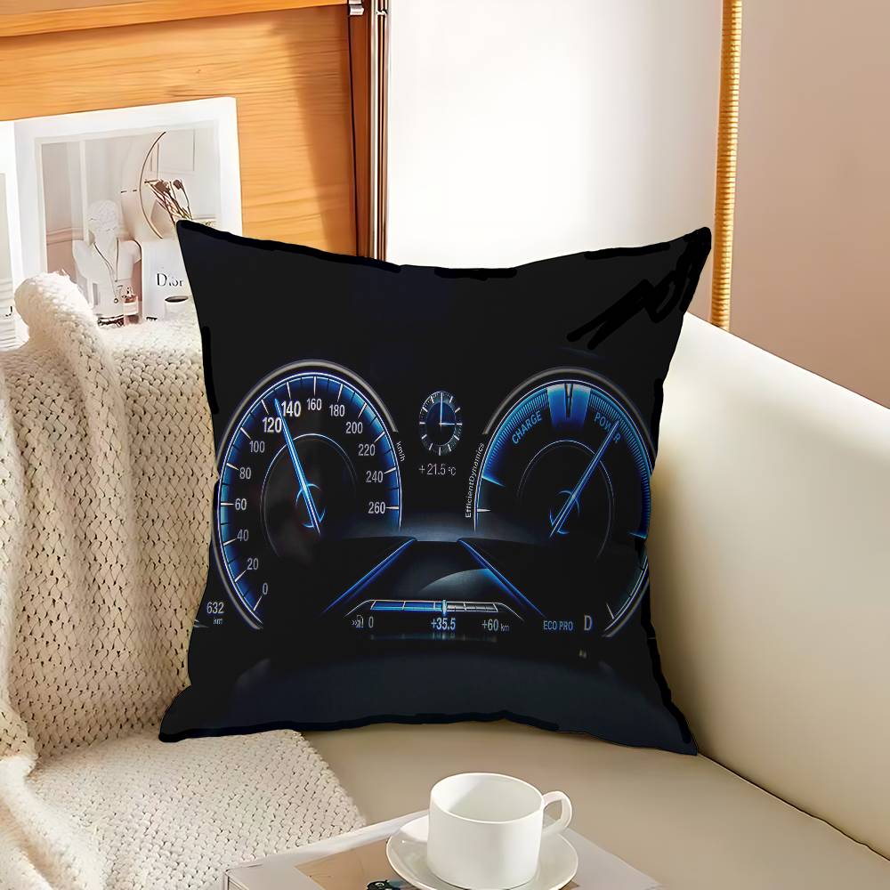 Car Dashboard Pattern Cushion Cover Pillow Cover Decor Pillowcase Printed Cushion Case for Couch