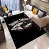 3D Retro Auto Bereichsteppich Groß,Teppich für Wohnzimmer Schlafzimmer Sofa Fußmatte Dekor,Kinderspiel Rutschfeste Bodenmatte