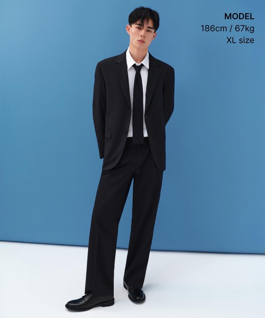 Musinsa Standard [Cooltandard] Relaxed Basic Blazer [Navy]