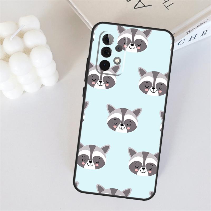 Raccoon Animal For Samsung Galaxy A05 A06 A16 A26 A54 A34 A14 A22 A32 A52 A55 A35 A15 A53 A13 A36 A56 Case