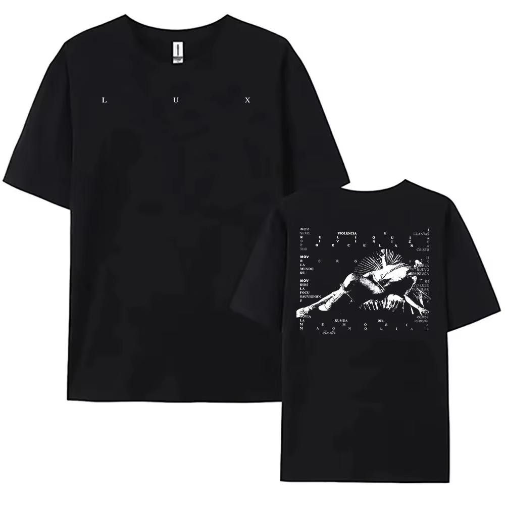 Unisex Cotton Short Sleeve Fashion Streetwear TShirt Rosala LUX Tracklist Graphic Print Top Unisex And Unisex Tshirt