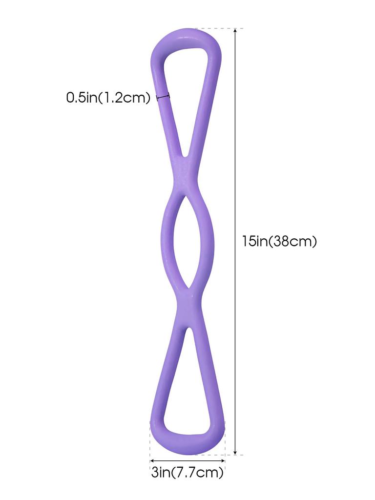 Yoga Widerstandsband 8-förmiges Fitness-Widerstandsband Elastisches Trainings-Arm-Rücken-Schulter-Übungs-Dehnungs-Pilates-Werkzeug