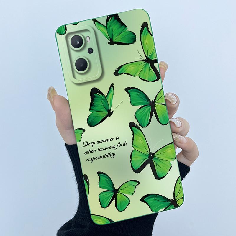 For OPPO A96 CPH2333 Realme 9i 4G RMX3491 Phone Case Fashion Simplicity Oil Painting Flowers Silicone Soft Shockproof Back Cover