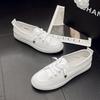 Summer New 2025 Trendy Girl Little White Shoes Personalized Fashion Simple Leisure Travel Japanese Women's Board Shoes Female Versatile
