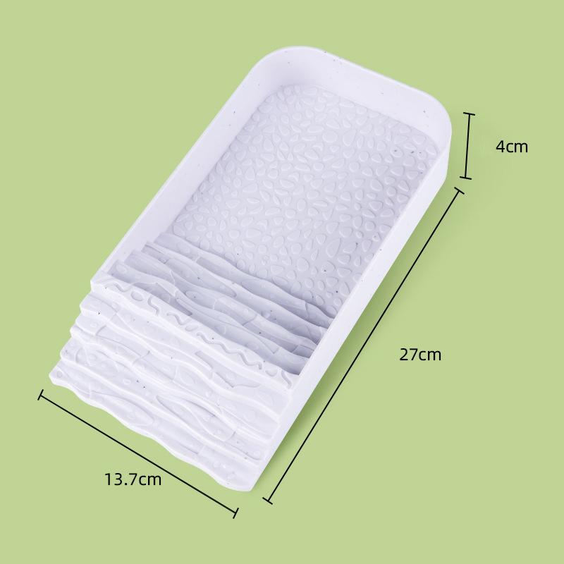 

Reptile Water Bowl with Ramp Plastic Turtle Bath for Small Pets Tortoise Soaking Pool Food Dish NonSlip Lizard Basking Platform белый