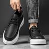 Casual men's shoes Classic black and white versatile style Daily office work  leisure business comfortable and trendy sneakers