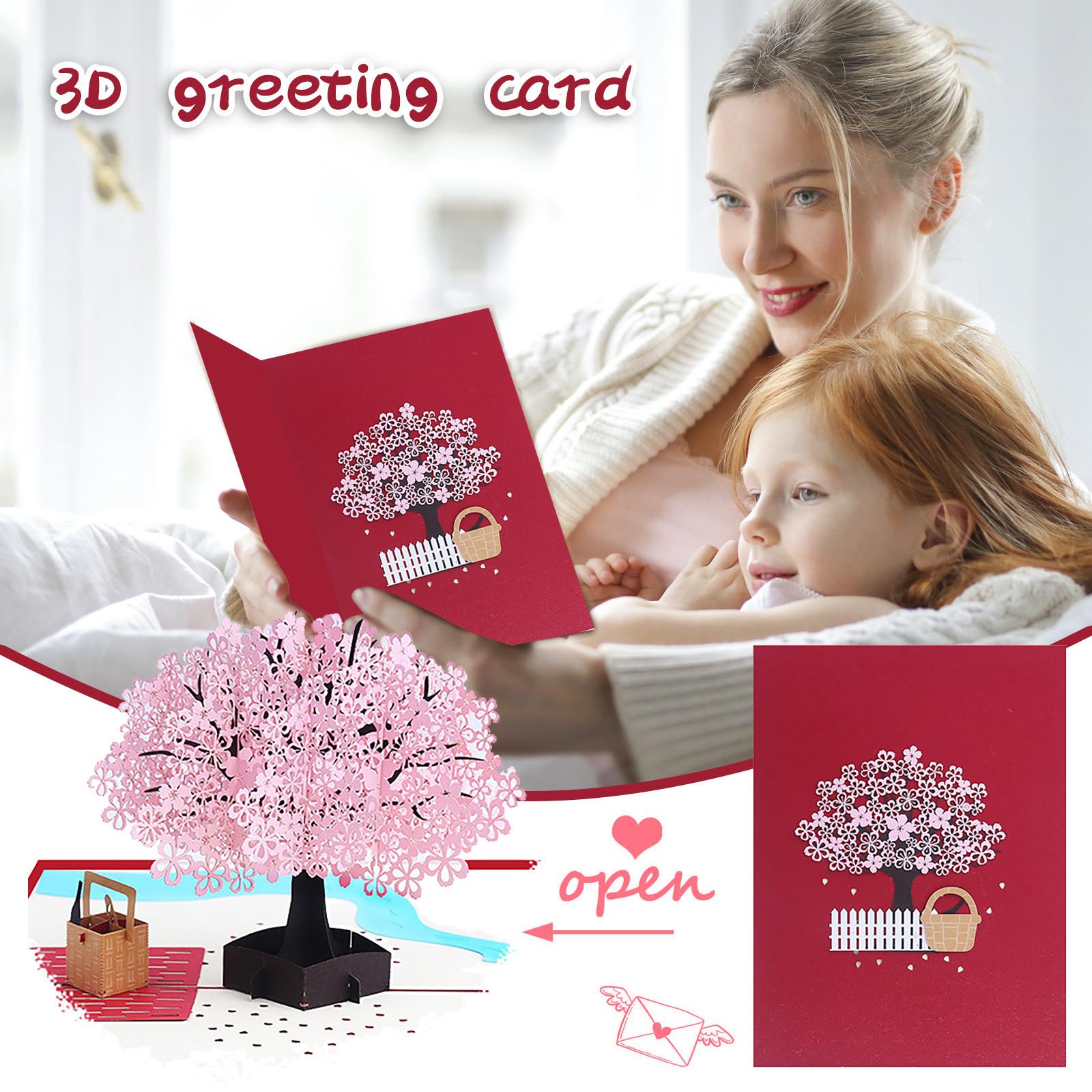 

3D-открытка на День святого Валентина, открытка с резьбой по бумаге