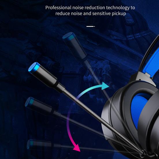 G60 Wired Headphone Bass Colorful Lights 3.5mm 7.1 Surround Sound Gaming Headset with Mic for Gamer