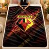Flannel BlanketWatford Football Warm Soft Throw Blanket for Indoor Sofa Bed Living Room Use