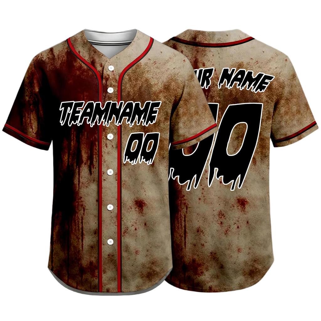 Unisex Halloween DIY Custom Baseball for Men, Women & Kids Sports Top Costume