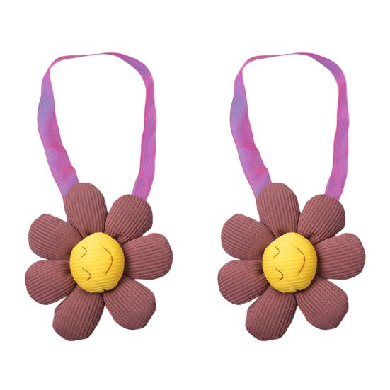 2Pcs Entzückende Vorhang Seil Elastische Gute Fixierung Handgemachte Kinder Schlafzimmer Blume Vorhang Verband Haushalts Liefert