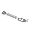 Hood Repair Hardware Kit with Spring Pieces, Mounting Plates and Fasteners, Silver Tone Metal Set for Car Hood Service Projects and Installation