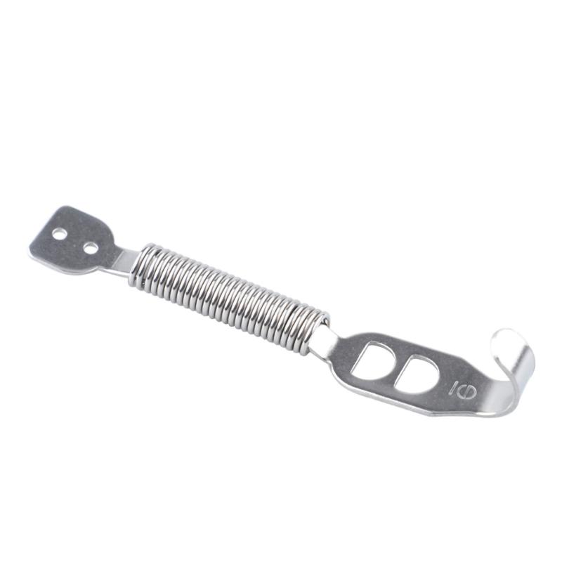 Hood Repair Hardware Kit with Spring Pieces, Mounting Plates and Fasteners, Silver Tone Metal Set for Car Hood Service Projects and Installation