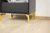 Loft furniture leg, gold chrome, height 12 cm