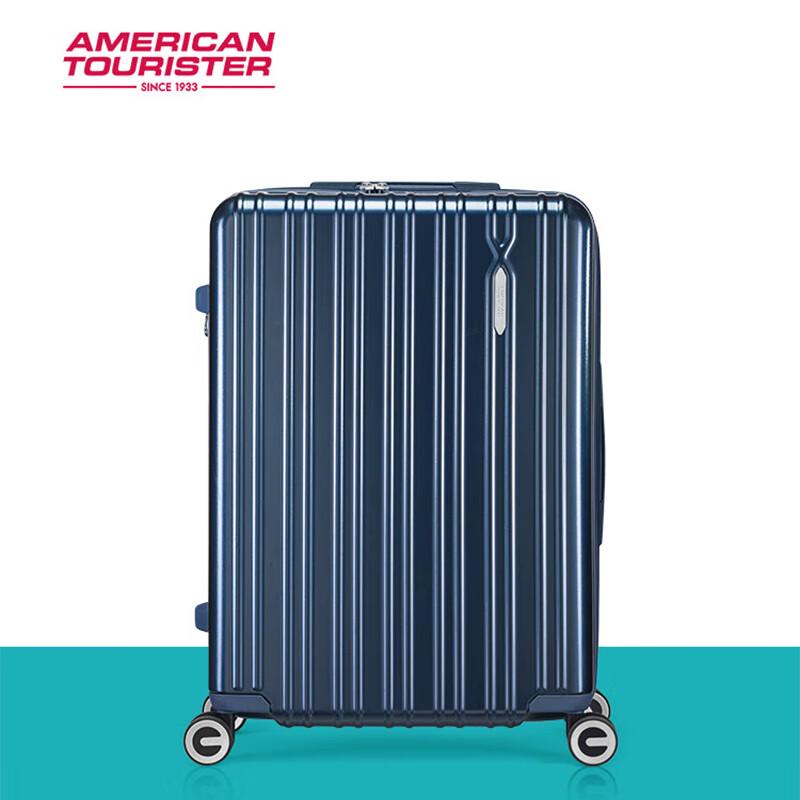 Деловой чемодан American Tourister для путешествий 20 inches темно-синий